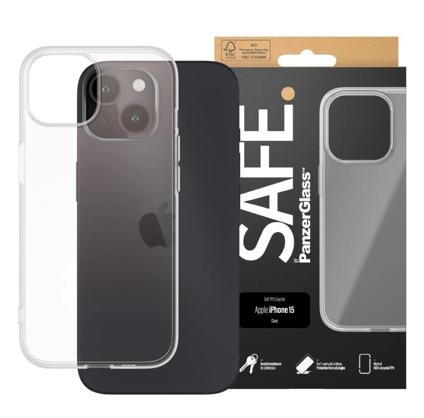 SAFE. by PanzerGlass™ TPU Case für das Apple iPhone 15 SAFE. by PanzerGlass™ TPU Case für das Apple iPhone 15